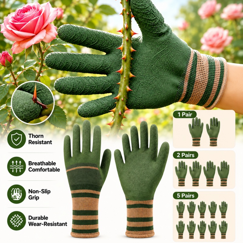 Gardening Glove Waterproof - Guantes de Jardinería Multiusos, Resistentes a