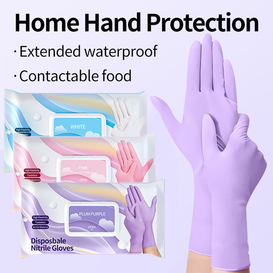 Exam Glove Nitrile - Guantes de limpieza desechables de nitrilo