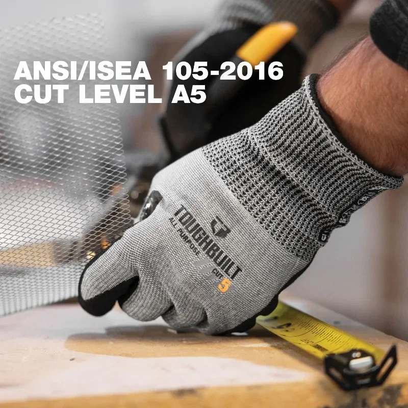 Cut Resistant Glove - ToughBuilt TB-P2-112-5-L nitrilo súper resistente a