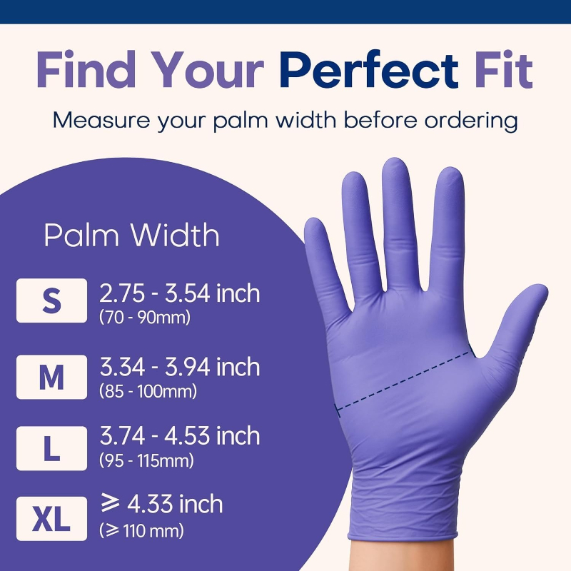 Guantes de Nitrilo Morados Des - Exam Glove Nitrile reseña y precio