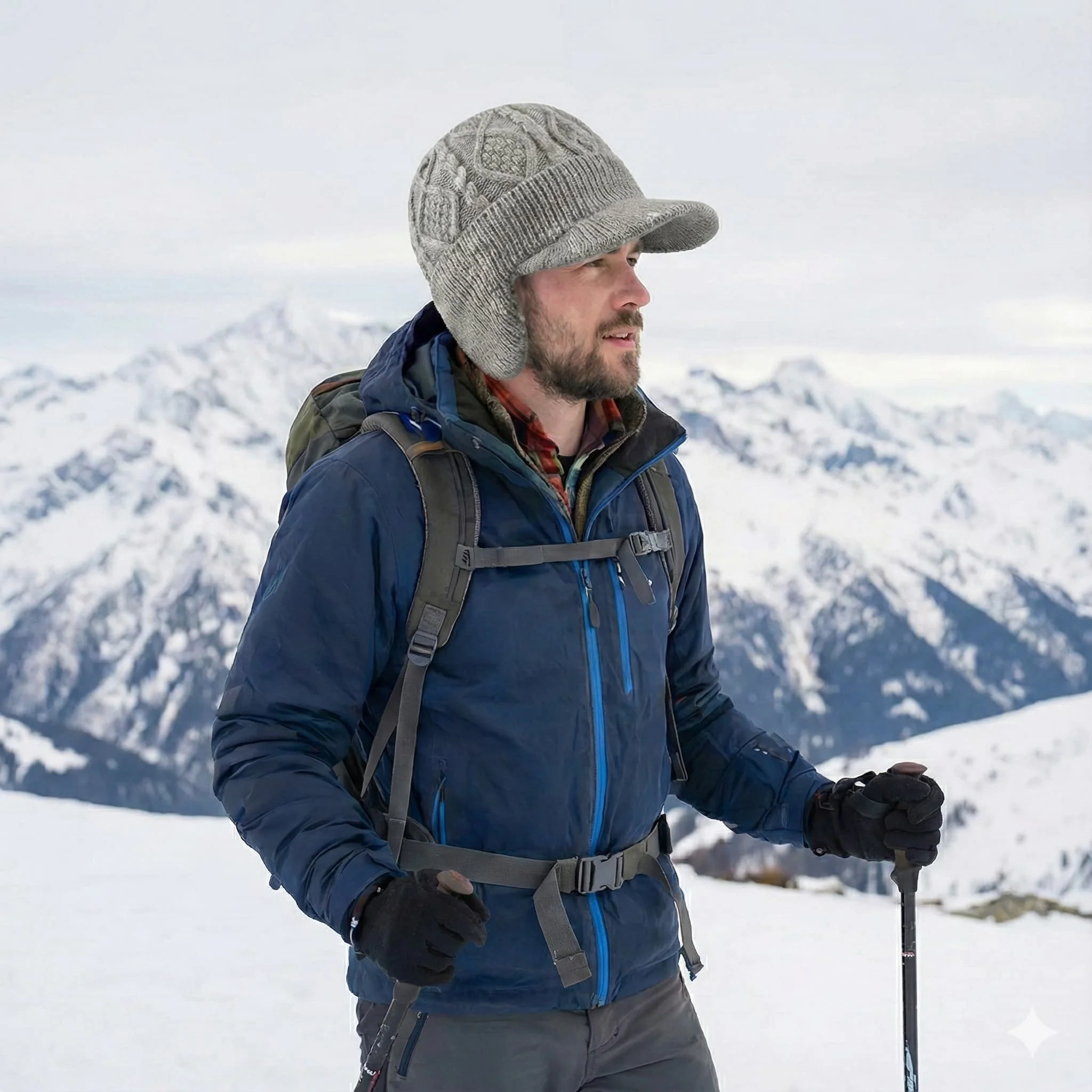Gorro cálido de invierno con f - Wool Glove Lined reseña y precio