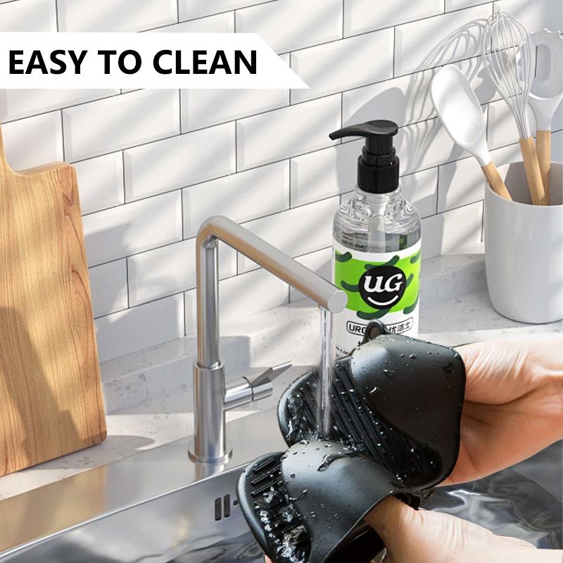 Paquete de 2 manoplas de silic - Oven Mitt Silicone reseña y precio