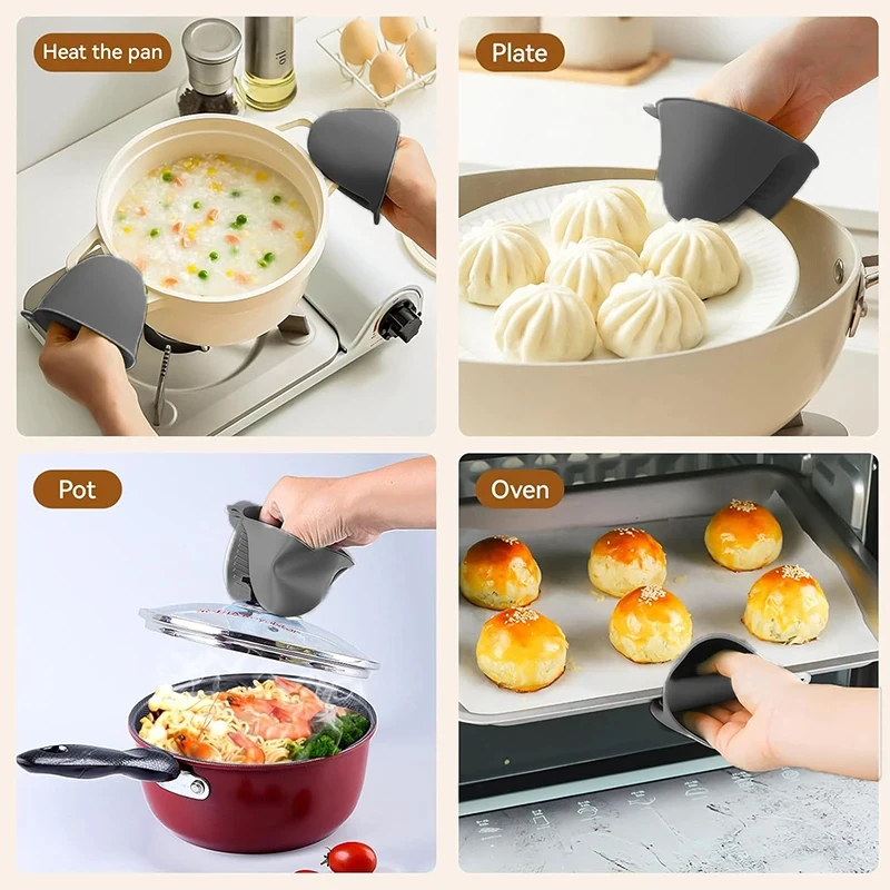 Mini guantes de horno de silic - Oven Mitt Silicone reseña y precio