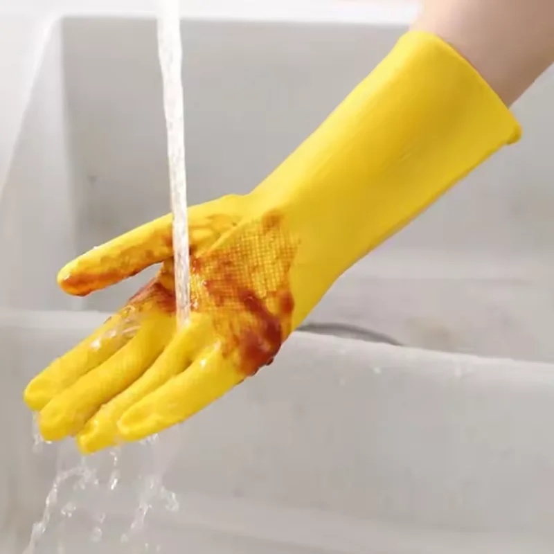 Guantes para el hogar para muj - Dish Glove Rubber reseña y precio