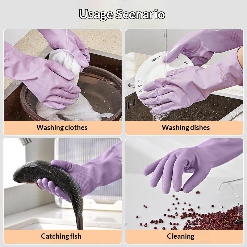 1 par de guantes de látex para - Dish Glove Rubber reseña y precio