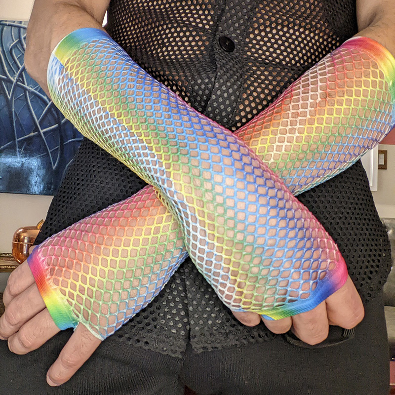 1 Par de Guantes Largos de Mal - Fingerless Glove Knit reseña y precio